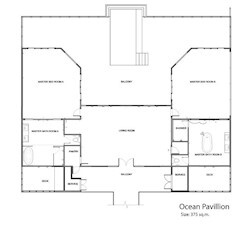 Two Bedroom Ocean Pavilion with Pool